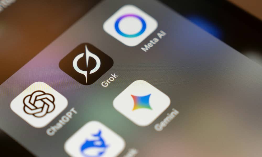 ChatGPT Grok Meta AI Gemini app icons