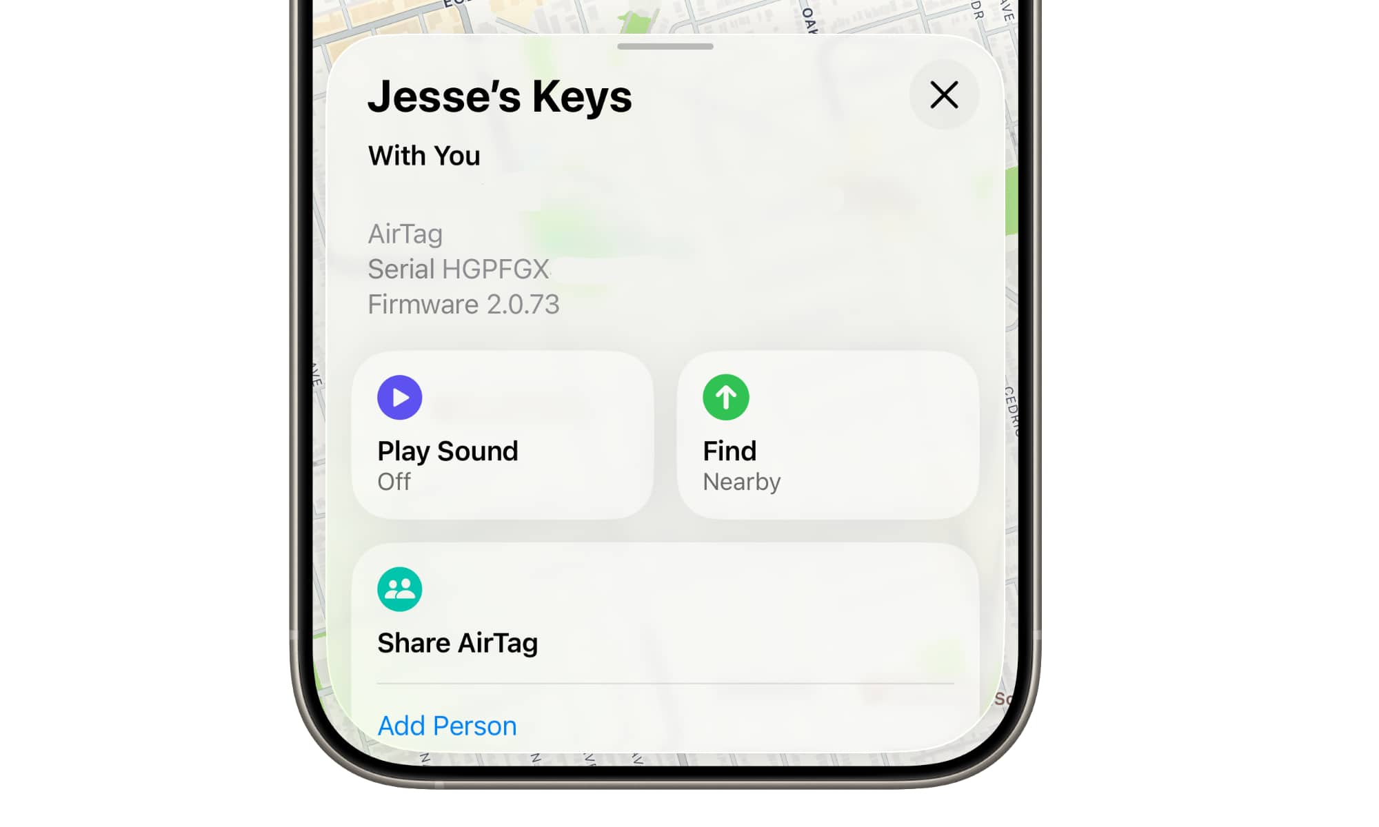 Find My AirTag Firmware Check