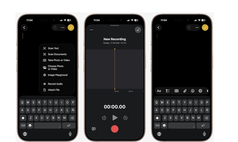 How to Record audio Notes app iPhone