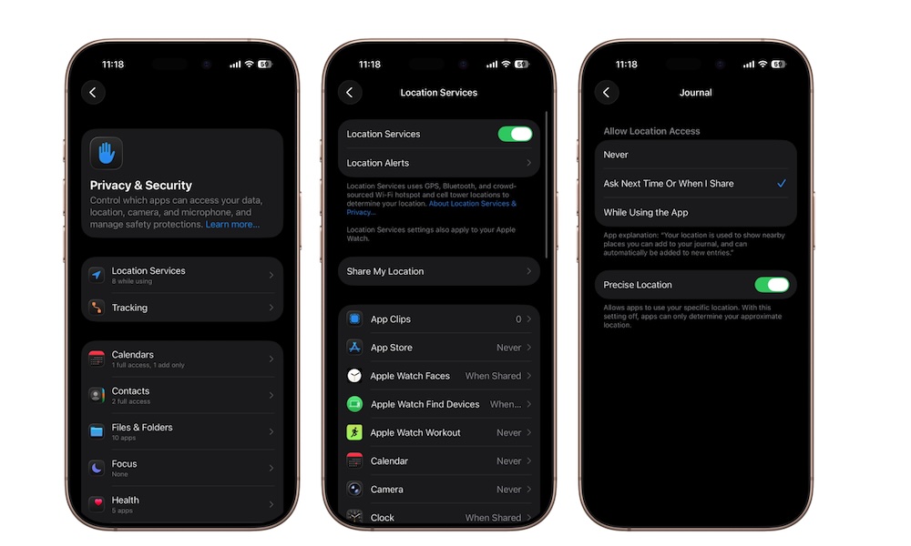 Turn Off Precise Location iPhone