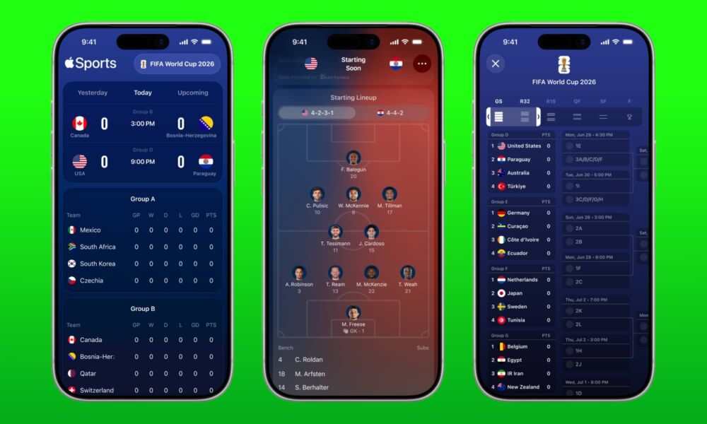 Apple Sports 4.0 2026 World Cup