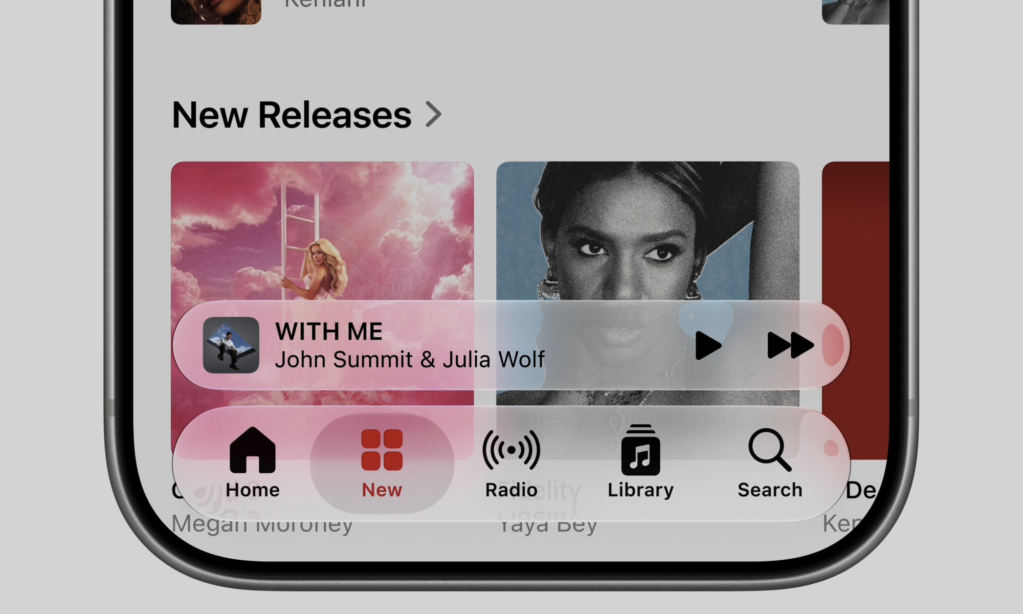 WWDC26 28 Liquid Glass Music app