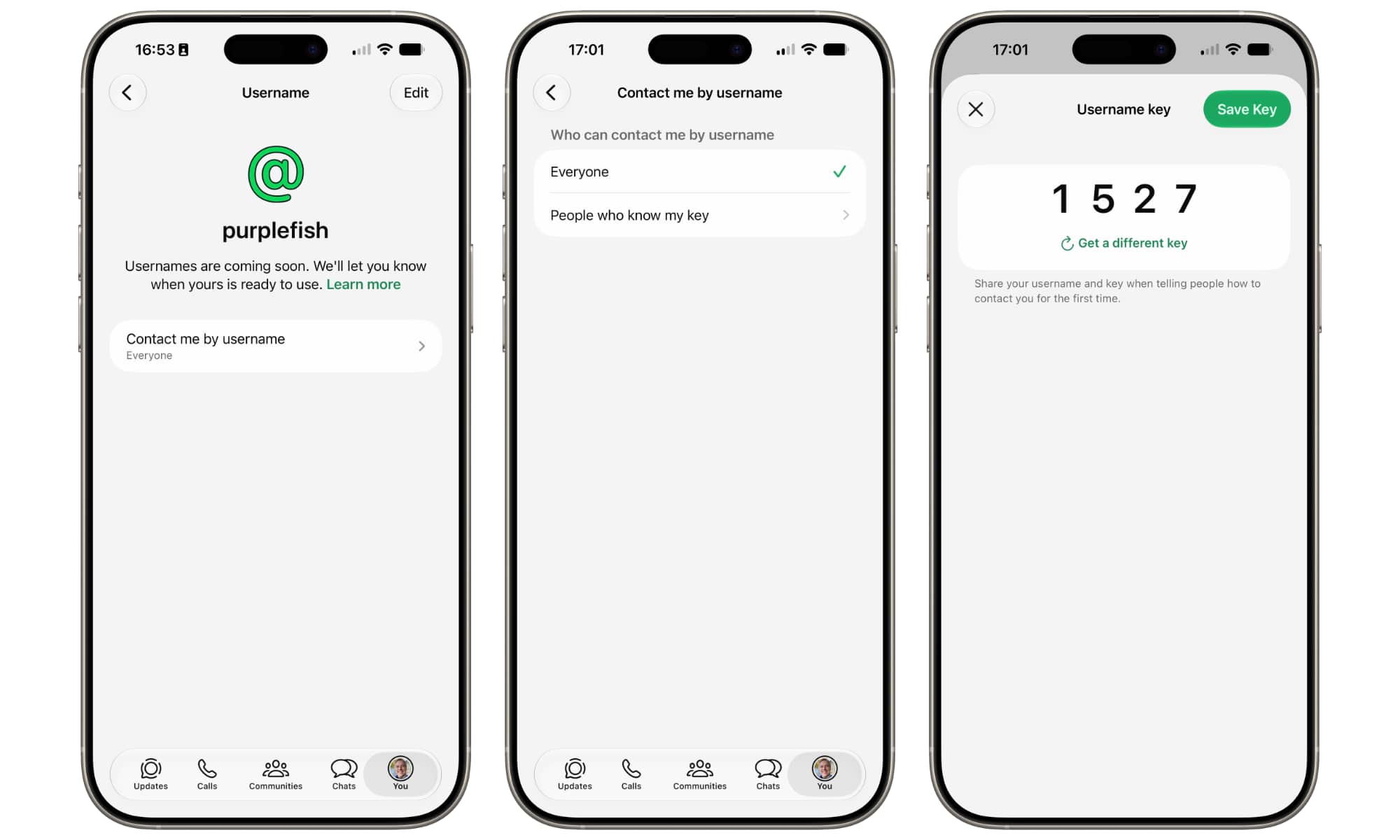 WhatsApp reserve username 2