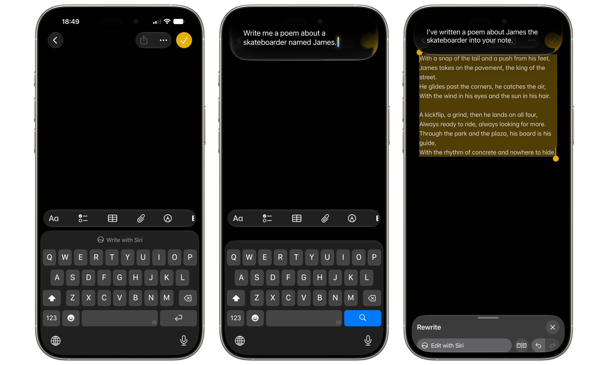 iOS 27 DB2 Write with Siri