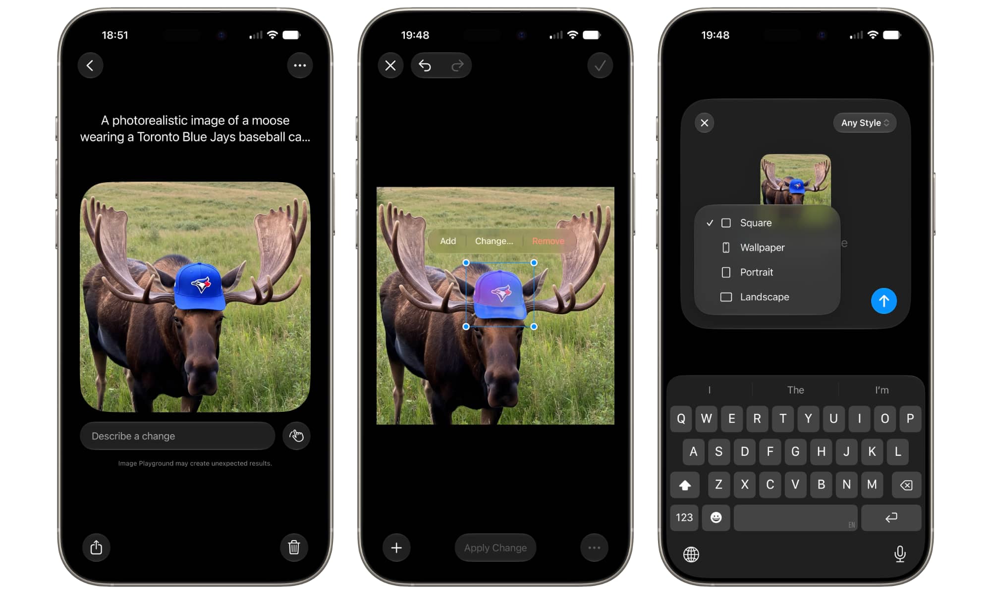 iOS 27 beta 1 Image Playground moose