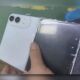 A leaked photo shared on Weibo by Ice Universe showcasing a white prototype dummy unit of Apple's rumored book-style foldable iPhone Ultra.
