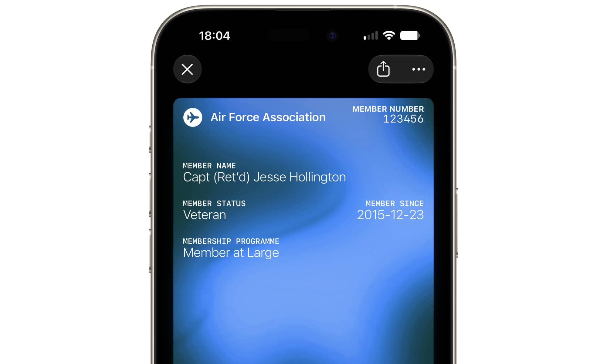 iOS 27 Custom Wallet Pass example