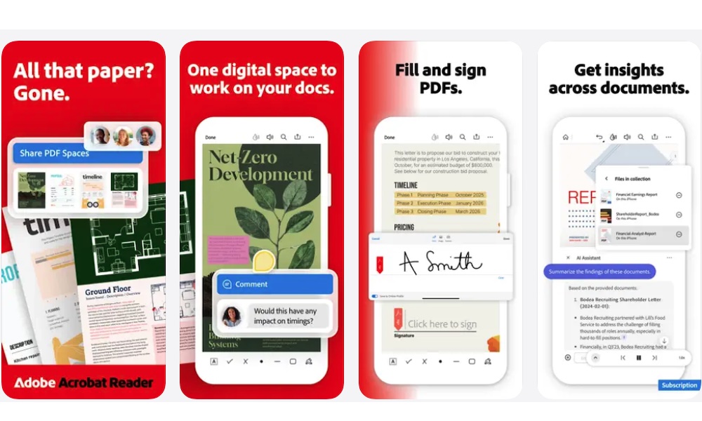 Acrobat Reader App Store