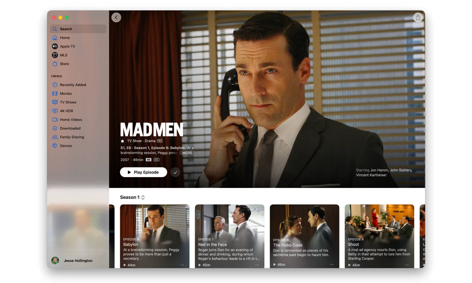 Apple TV Mad Men 4K