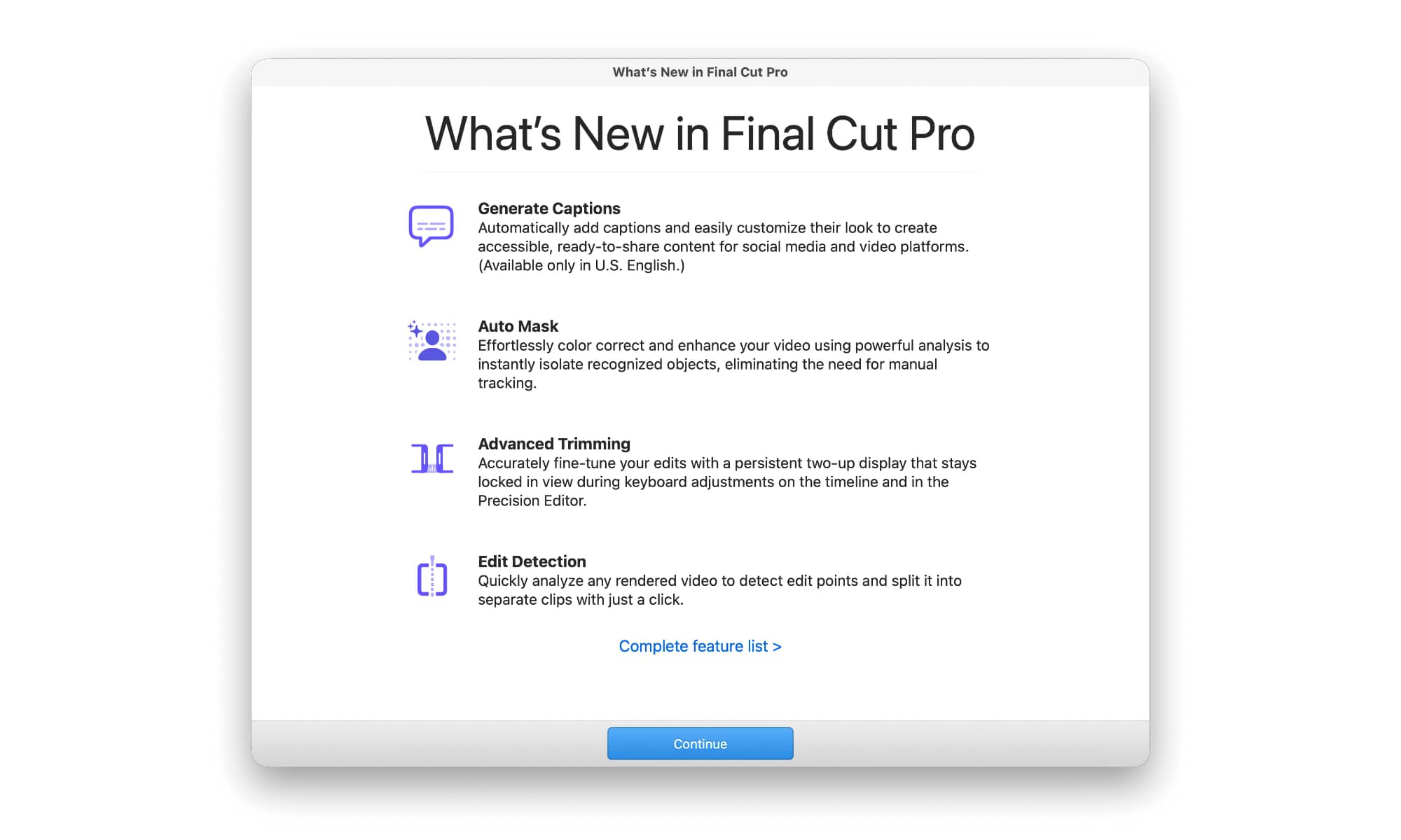 Final Cut Pro 12.3 whats new