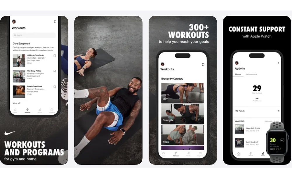 Nike Training Club App Store