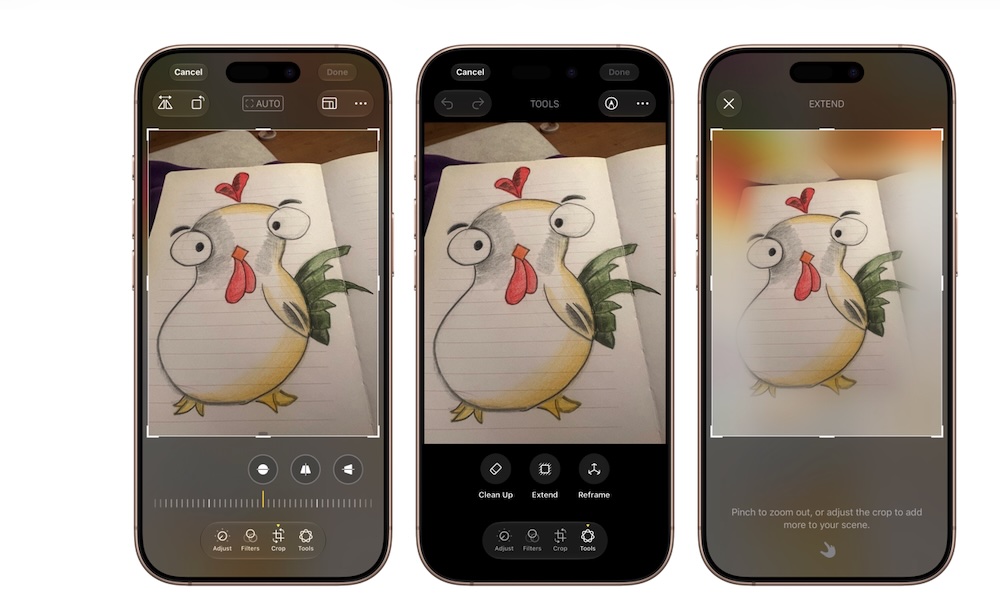 Photos app Extend Tool iOS 27 iPhone
