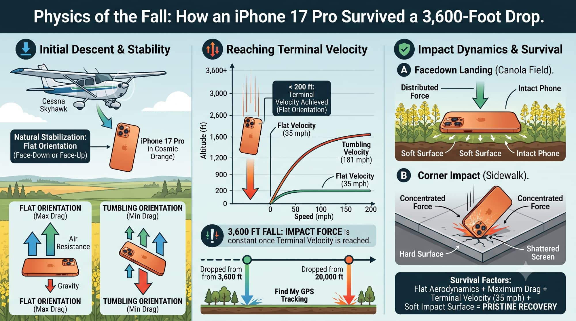 iPhone 17 Pro Fall Dynamics