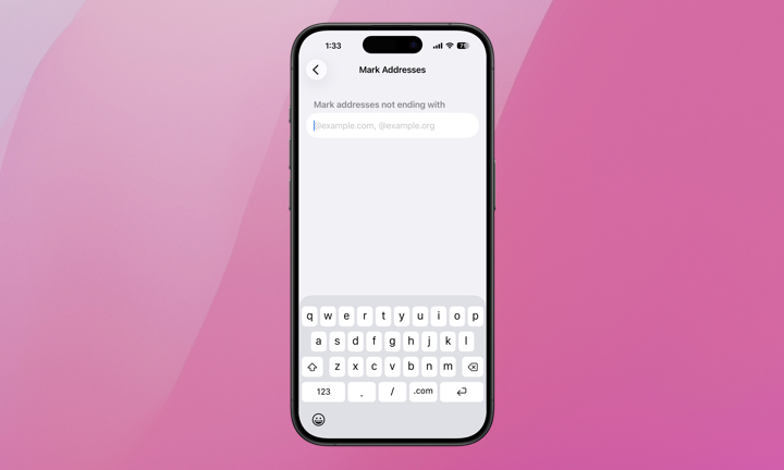 iPhone Mail Mark Addresses
