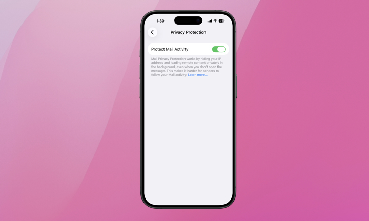 iPhone Mail Protect Mail Activity