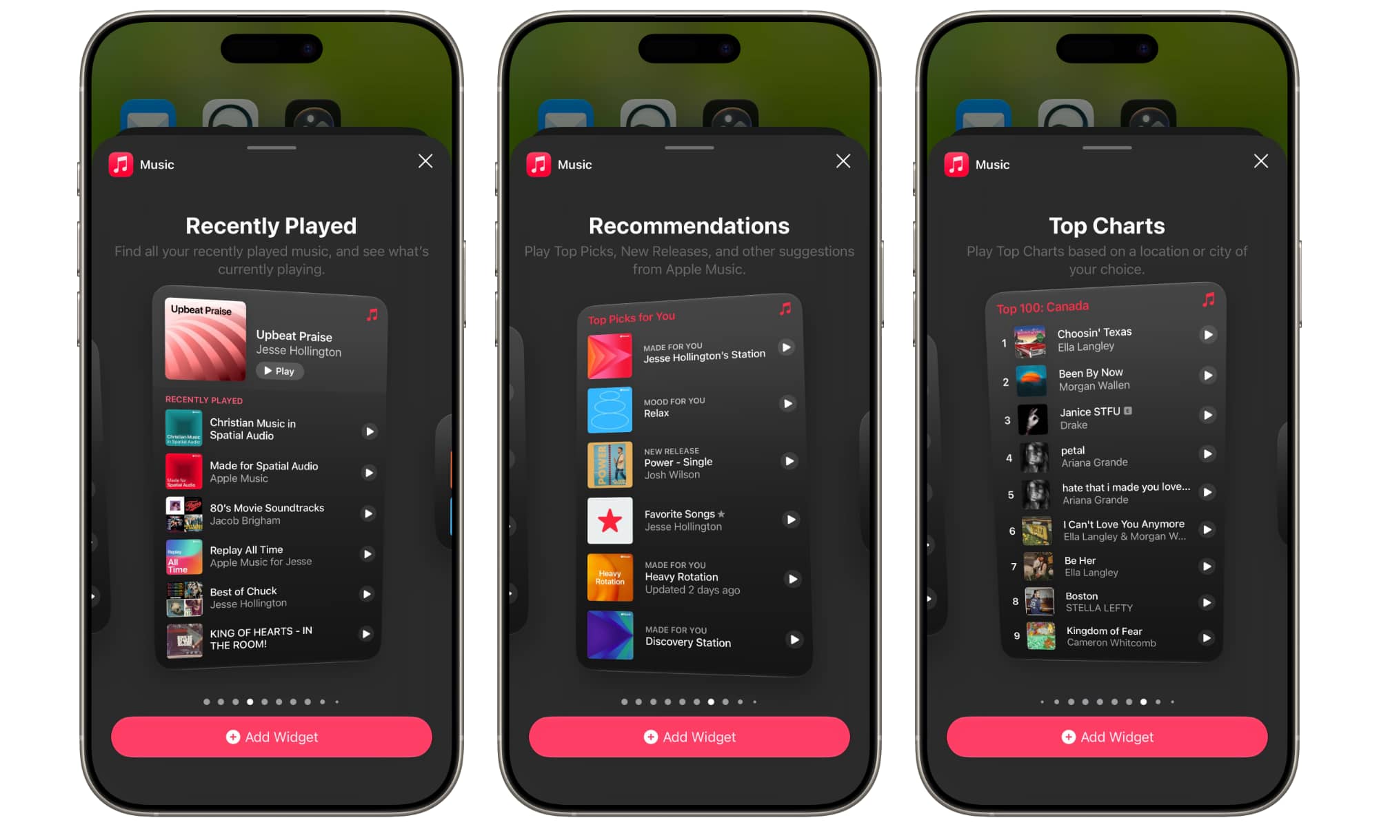 iOS 27 Apple Music extra large widgets