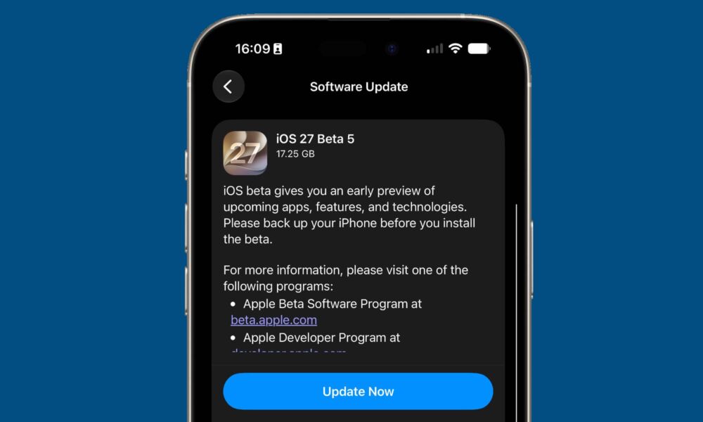 iOS 27 DB5 hero