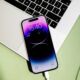 iPhone charging MacBook