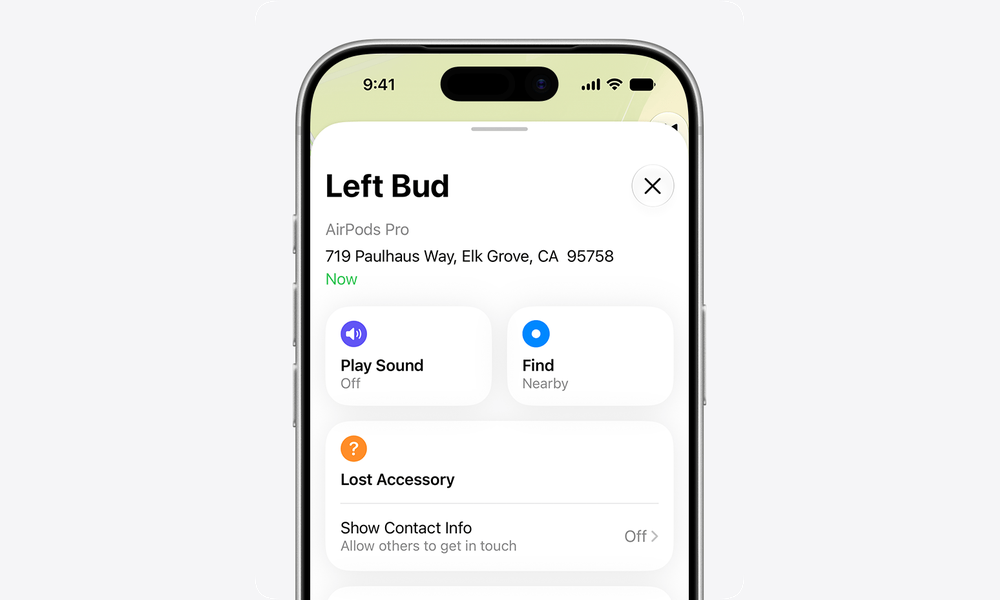 AirPods Find My