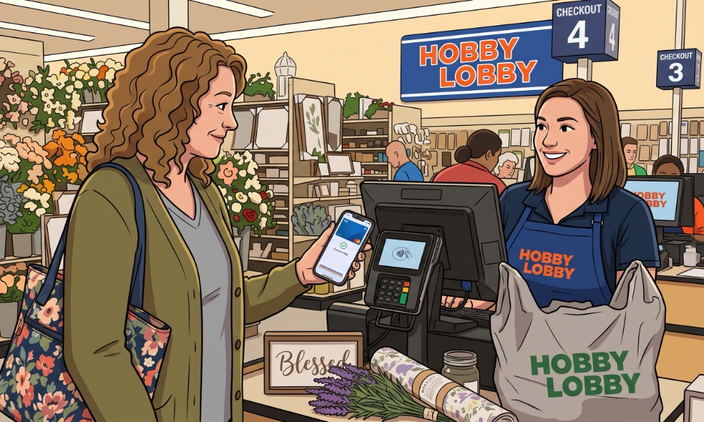 Hobby Lobby tap to pay