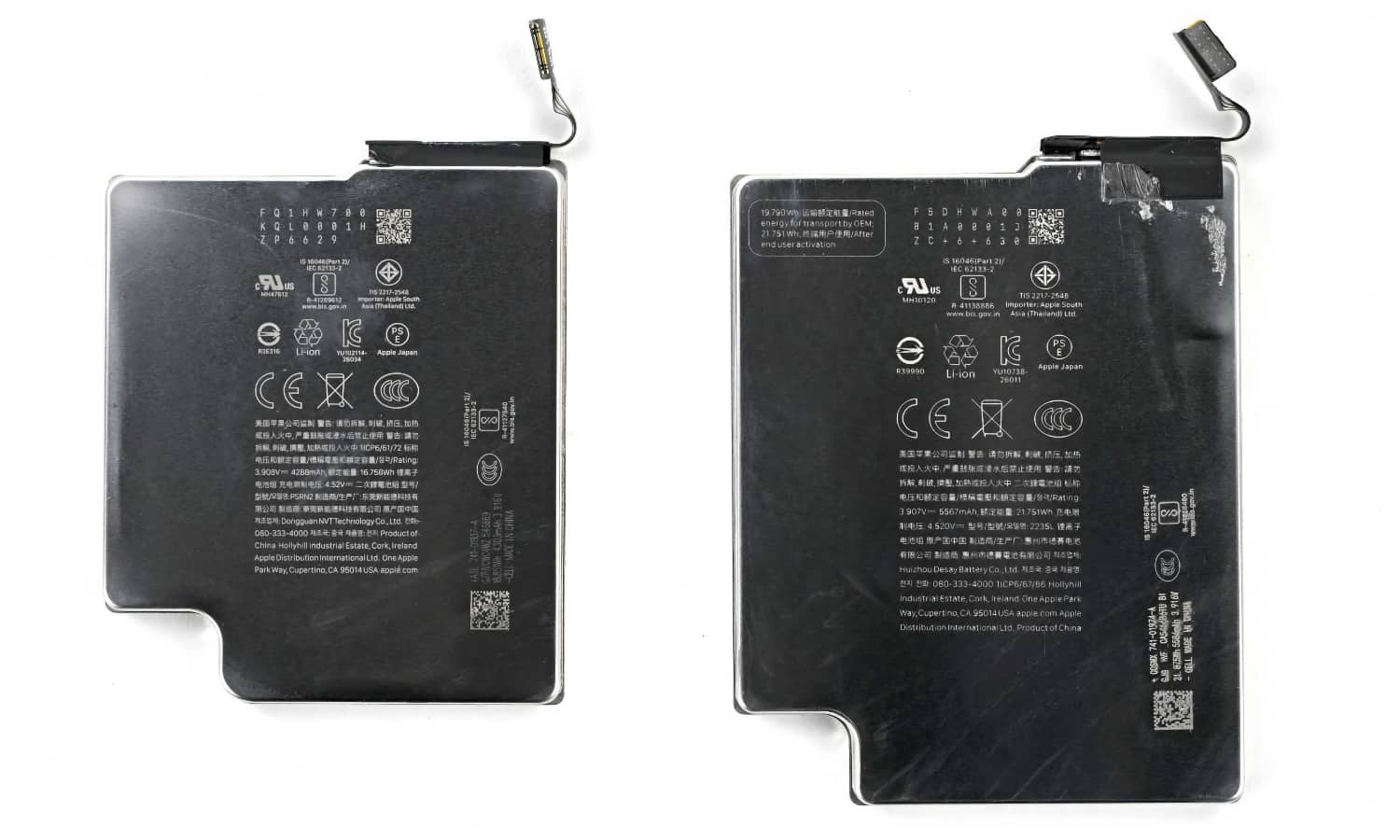 iPhone 18 Pro vs Pro Max batteries iFixit