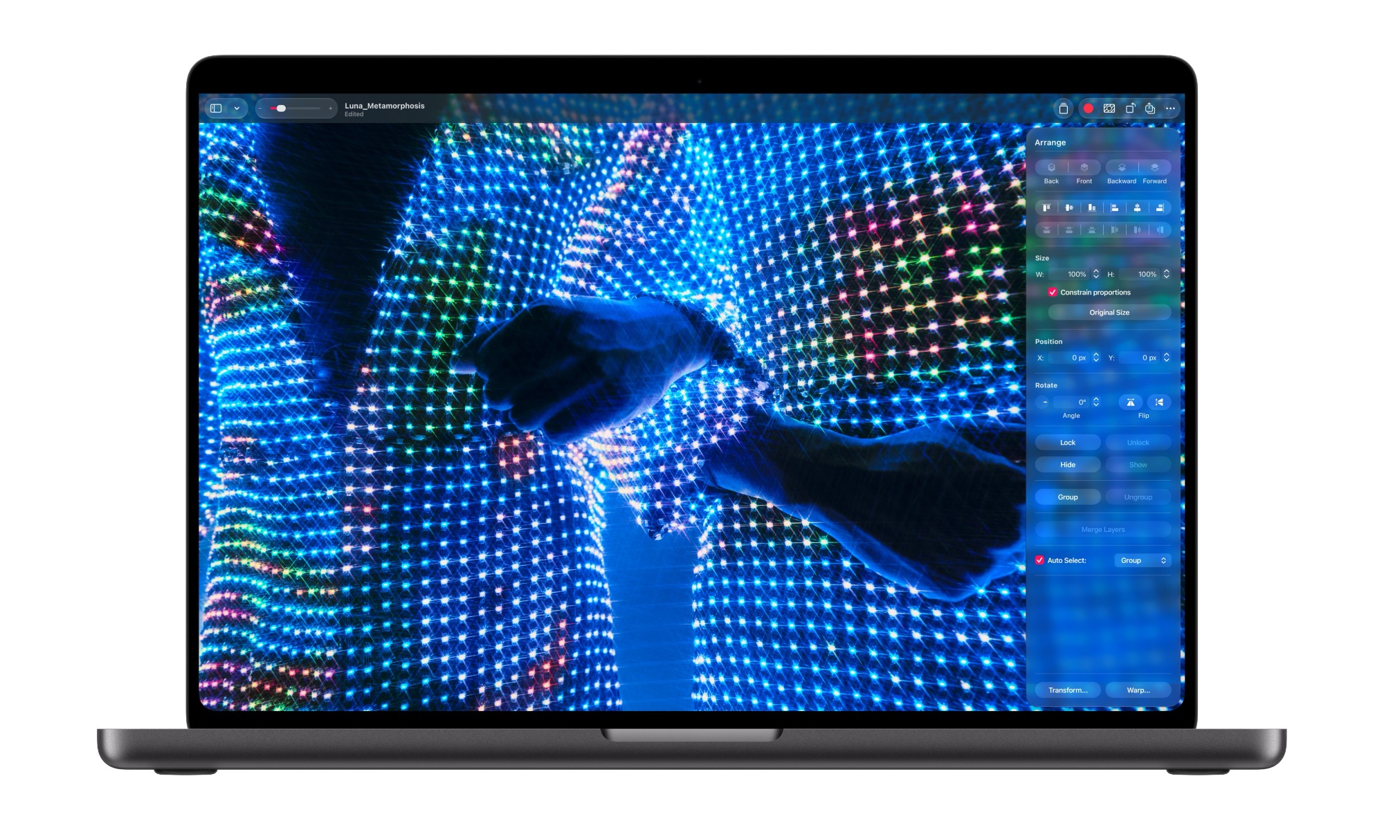 Apple MacBook Pro with PROLED XDR Display Pixelmator Pro 261028