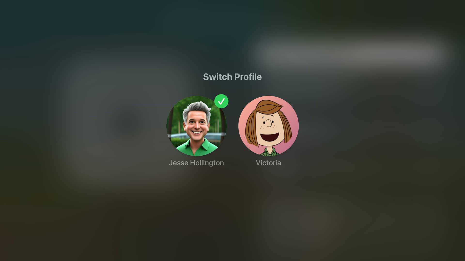 Apple TV tvOS 27.2 Switch Profile Peppermint Patty