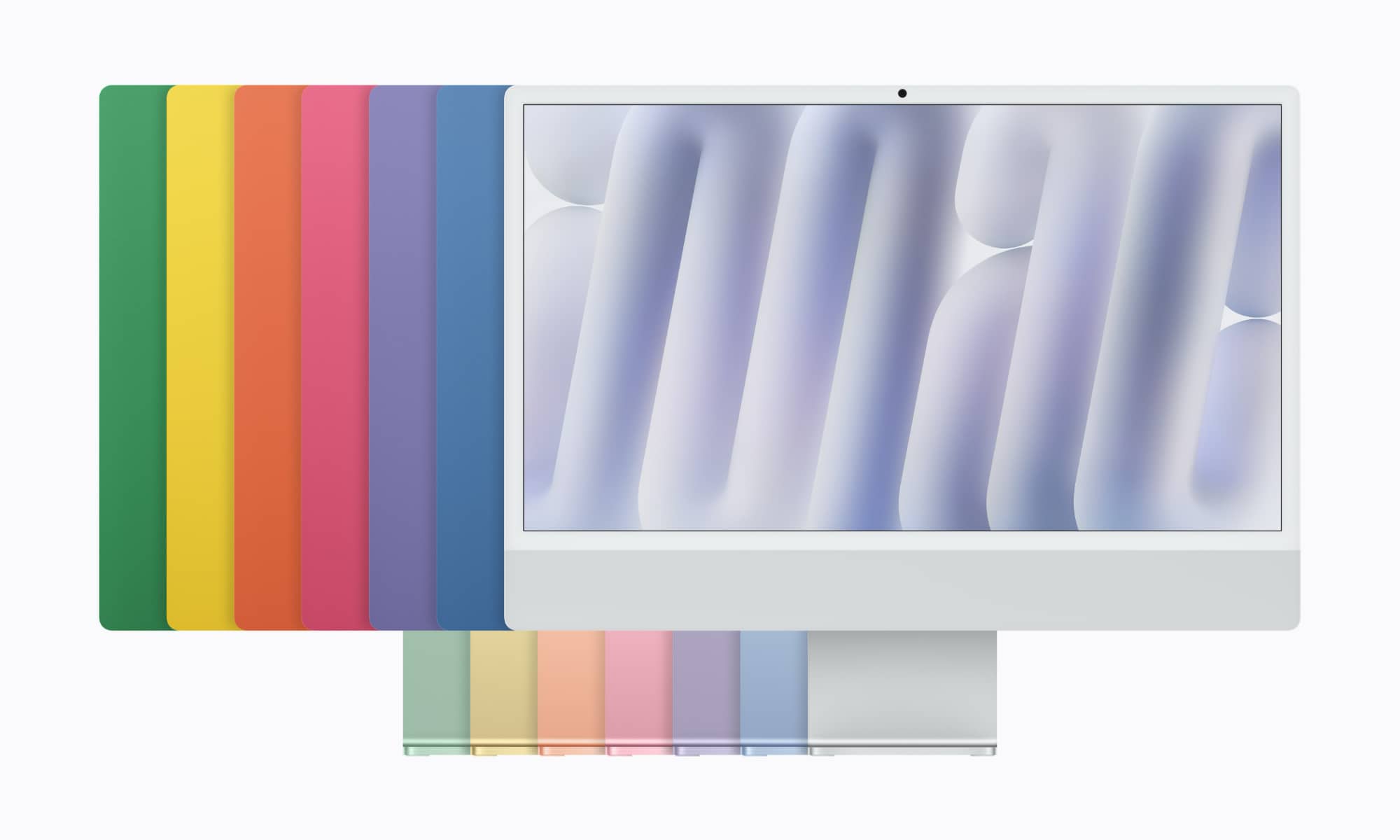 Apple iMac with M6 color lineup.