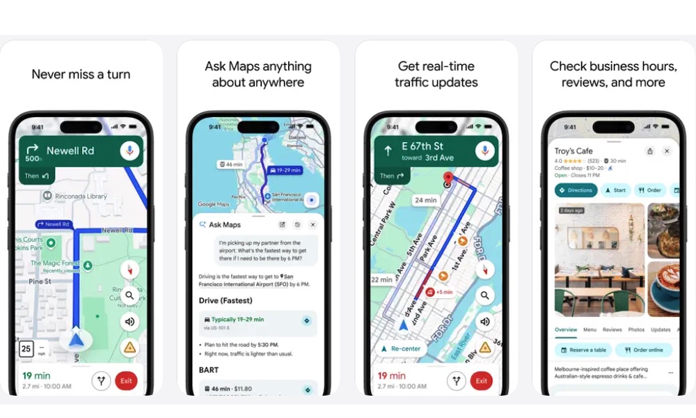 Google Maps App Store
