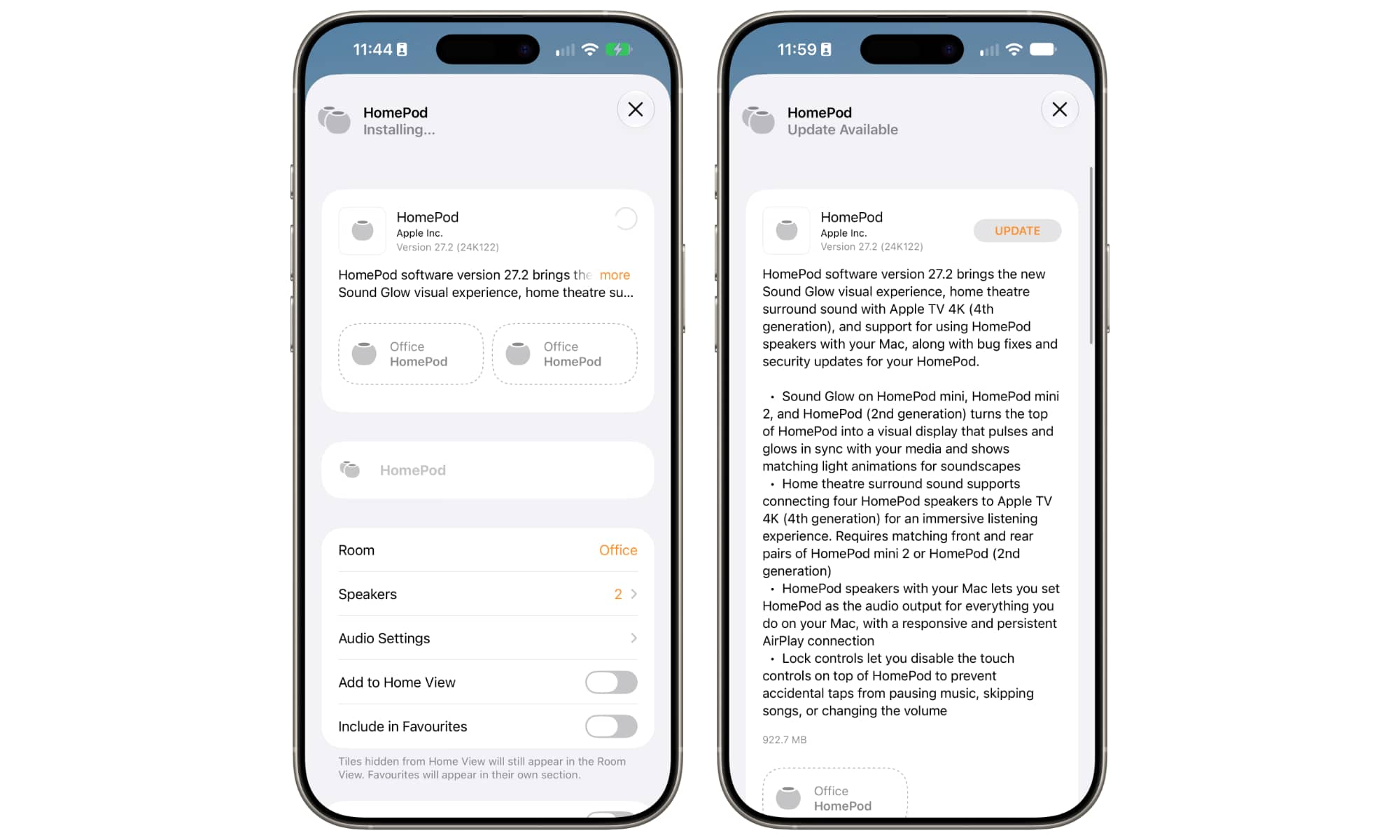 HomePod Software Update 27.2