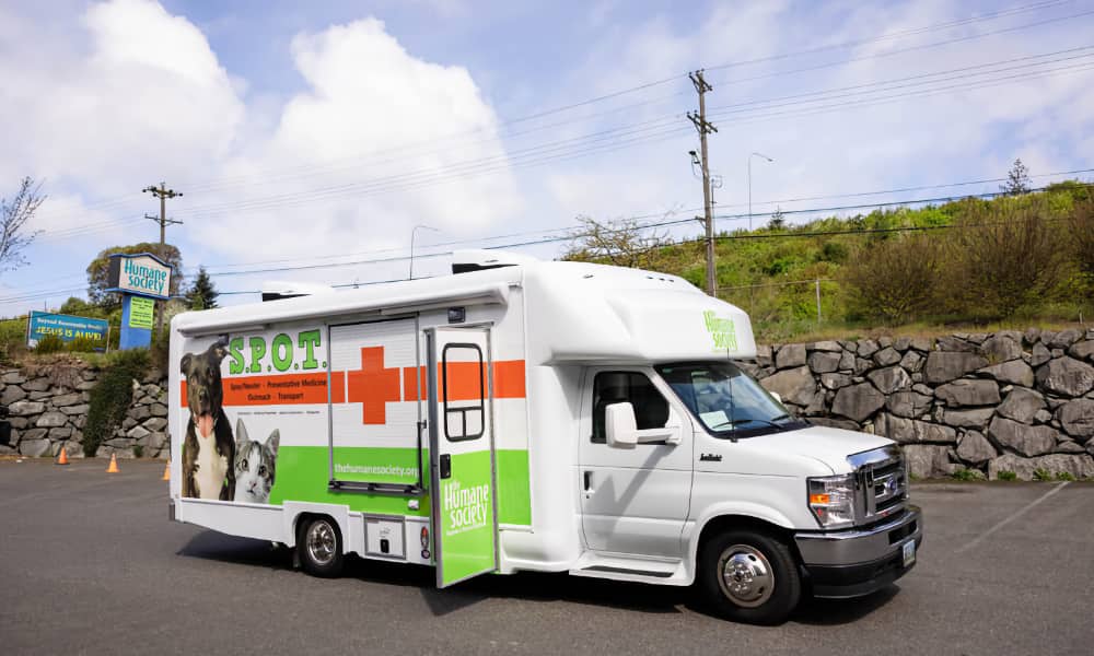 Tacoma Humane Society SPOT Mobile Care vehicle