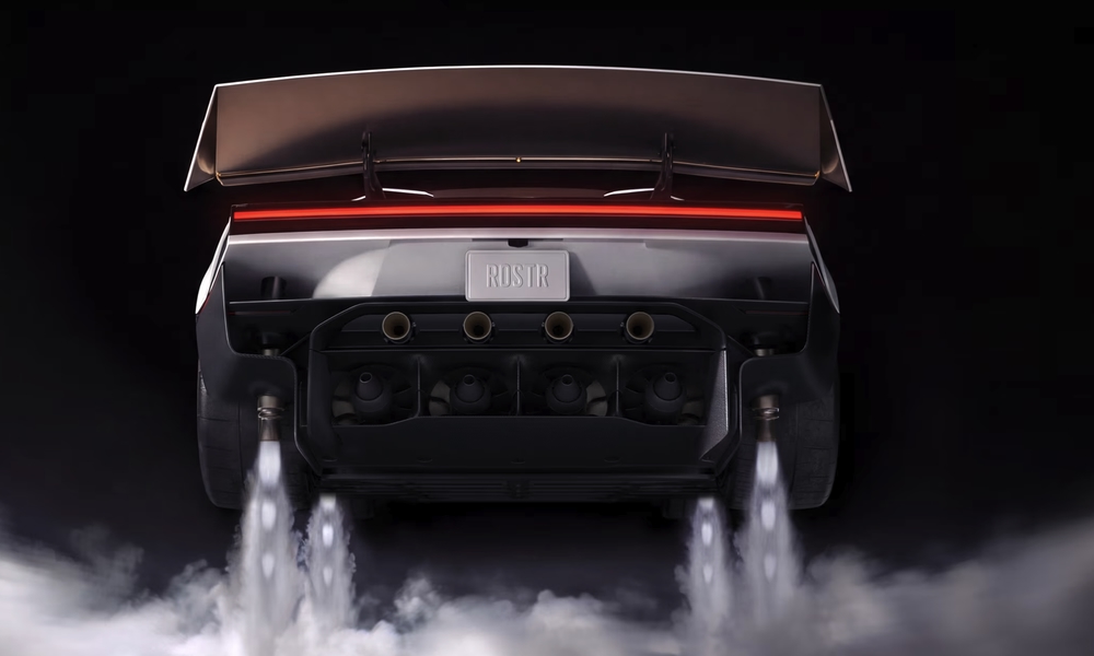 Tesla Roadster flying car
